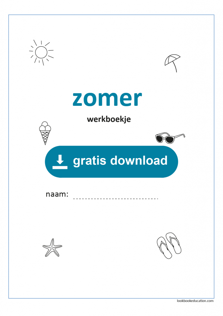 Voorkant Werkboekje Zomer Lookbookeducation Com Nl