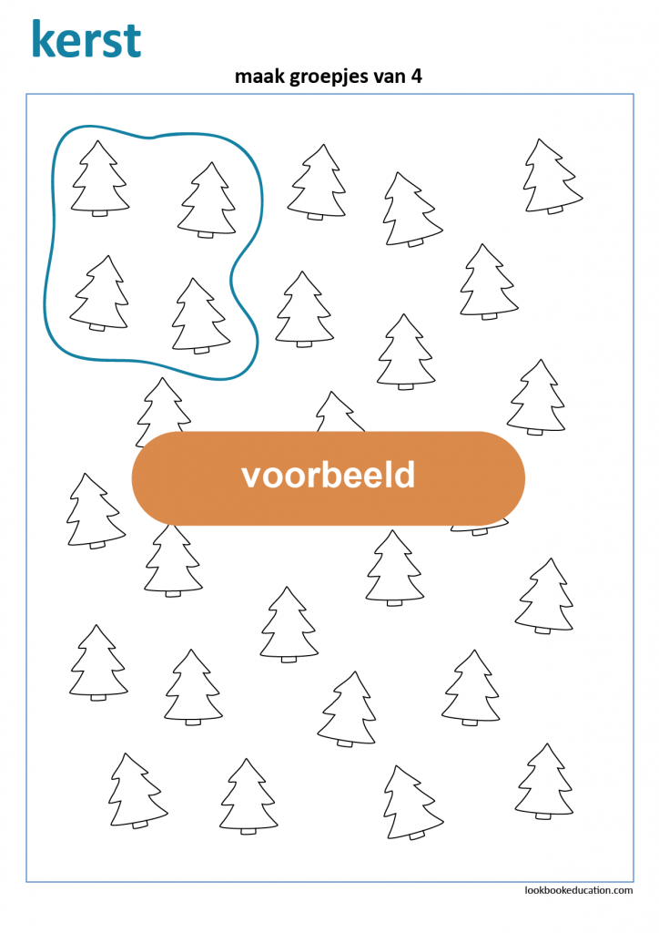 Werkboekje Kerst Cijfers Schrijven Groepjes Maken Digitaal Hot Sex Picture