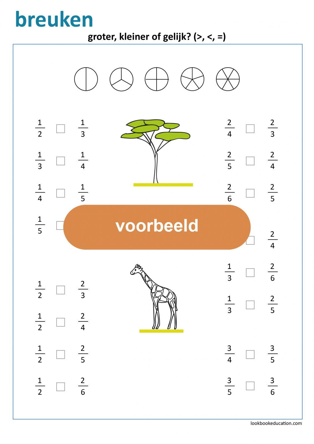 Werkblad Klokkijken Hele Uren Kerst - LookbookEducation.com/nl