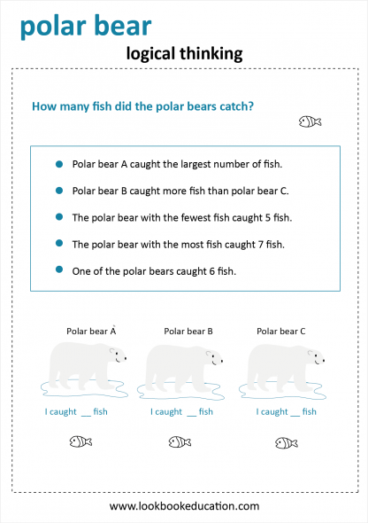 Worksheet Logical Thinking Polar Bear