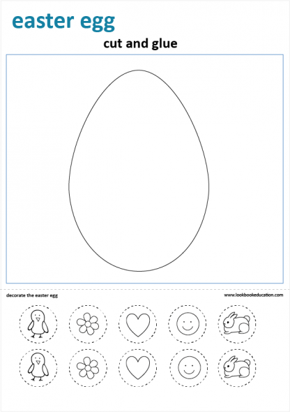 Worksheet Craft Easter Egg
