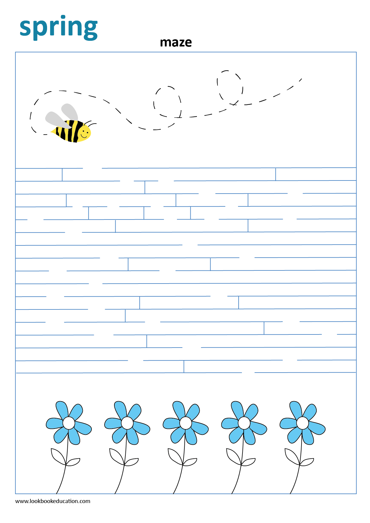 Worksheet Maze Spring Lookbook Education Worksheet Maze Spring Lookbook Education