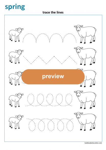 Worksheet_tracing_lamb_spring