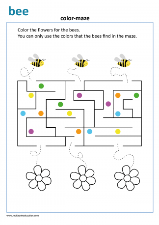 Worksheet Maze Bee