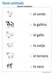 Worksheet Spanish Vocabulary Farm Animals - LookbookEducation.com