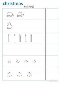 Worksheet Christmas How Many? - Lookbookeducation.com