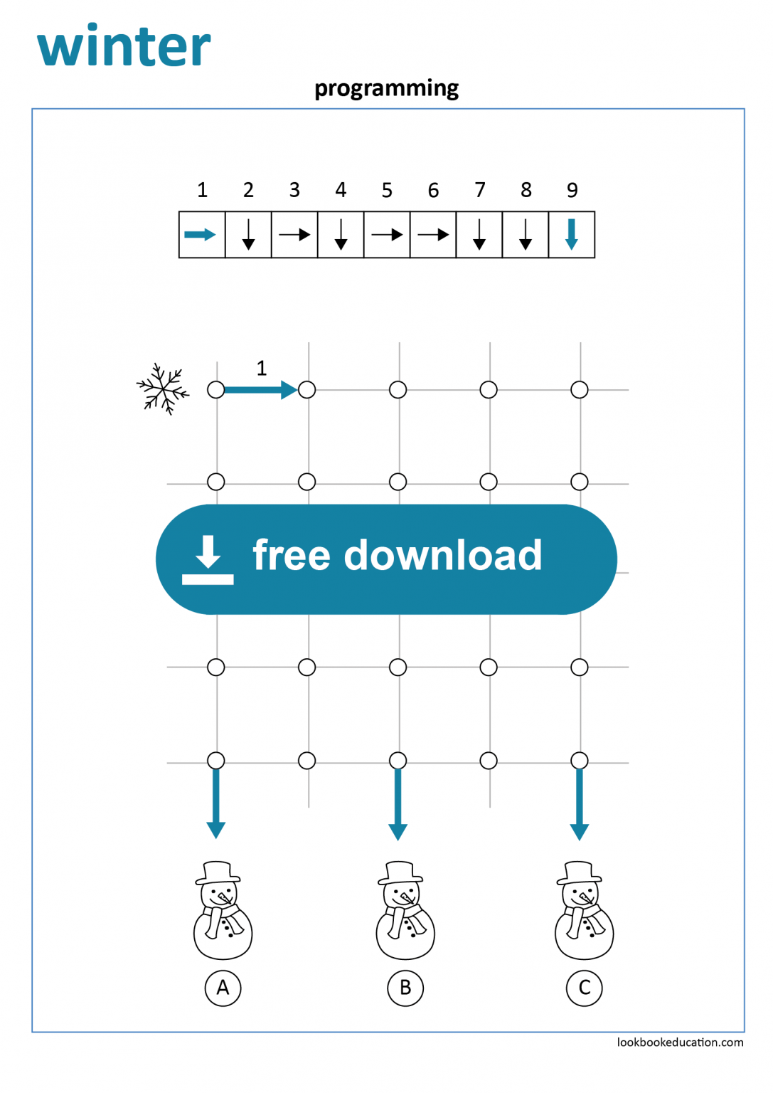 Worksheet Programming Winter ** - LookbookEducation.com